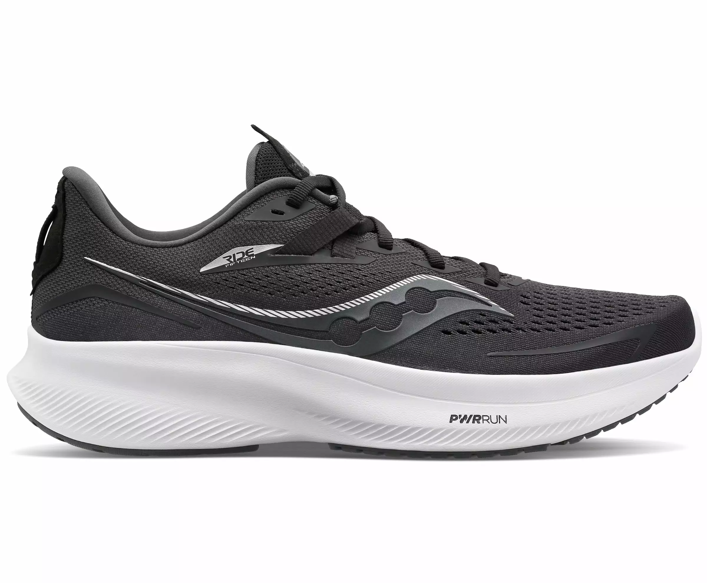 Saucony Men's Ride 15 (05 - Black/White) 1 Saucony Men's Ride 15 (05 - Black/White)