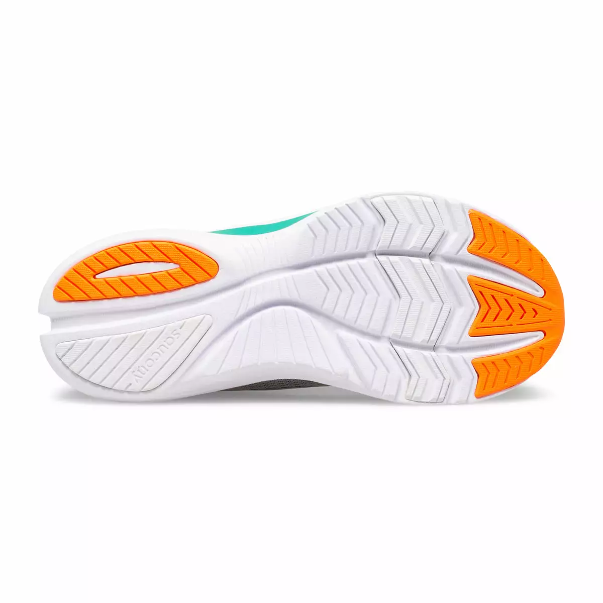 Saucony Kid's Kinvara 12 (Grey/Orange) 4 Saucony Kid's Kinvara 12 (Grey/Orange) - Image 4