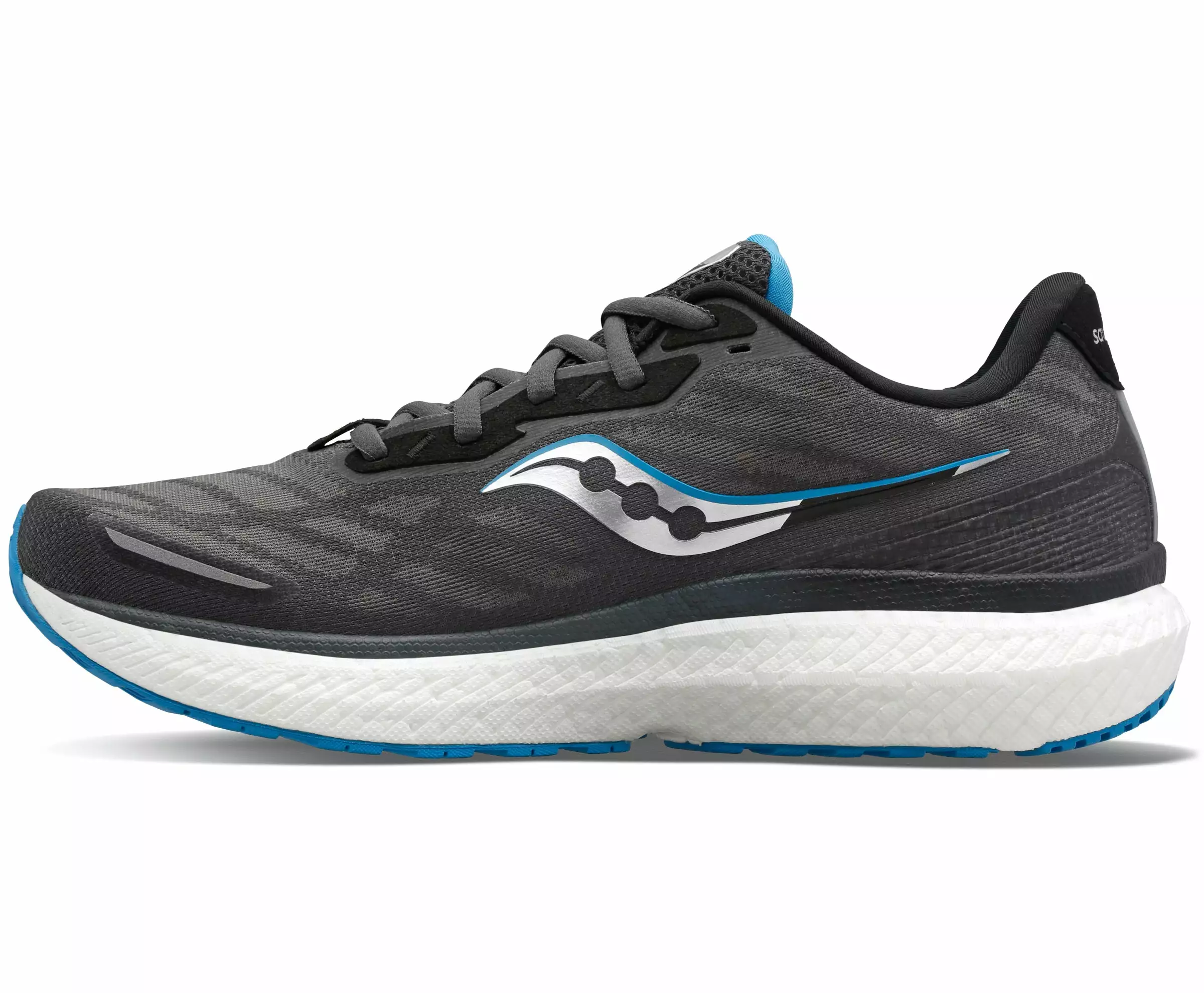 Saucony Men’s Triumph 19 (15 - Shadow/Topaz) 2 Saucony Men’s Triumph 19 (15 - Shadow/Topaz) - Image 2