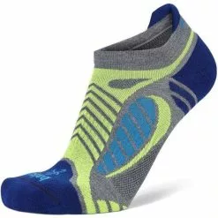 Balega UltraLight No Show Running Socks (Grey Heather/Royal Blue)