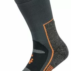 Balega Blister Resist Crew Running Socks (Grey/Orange)