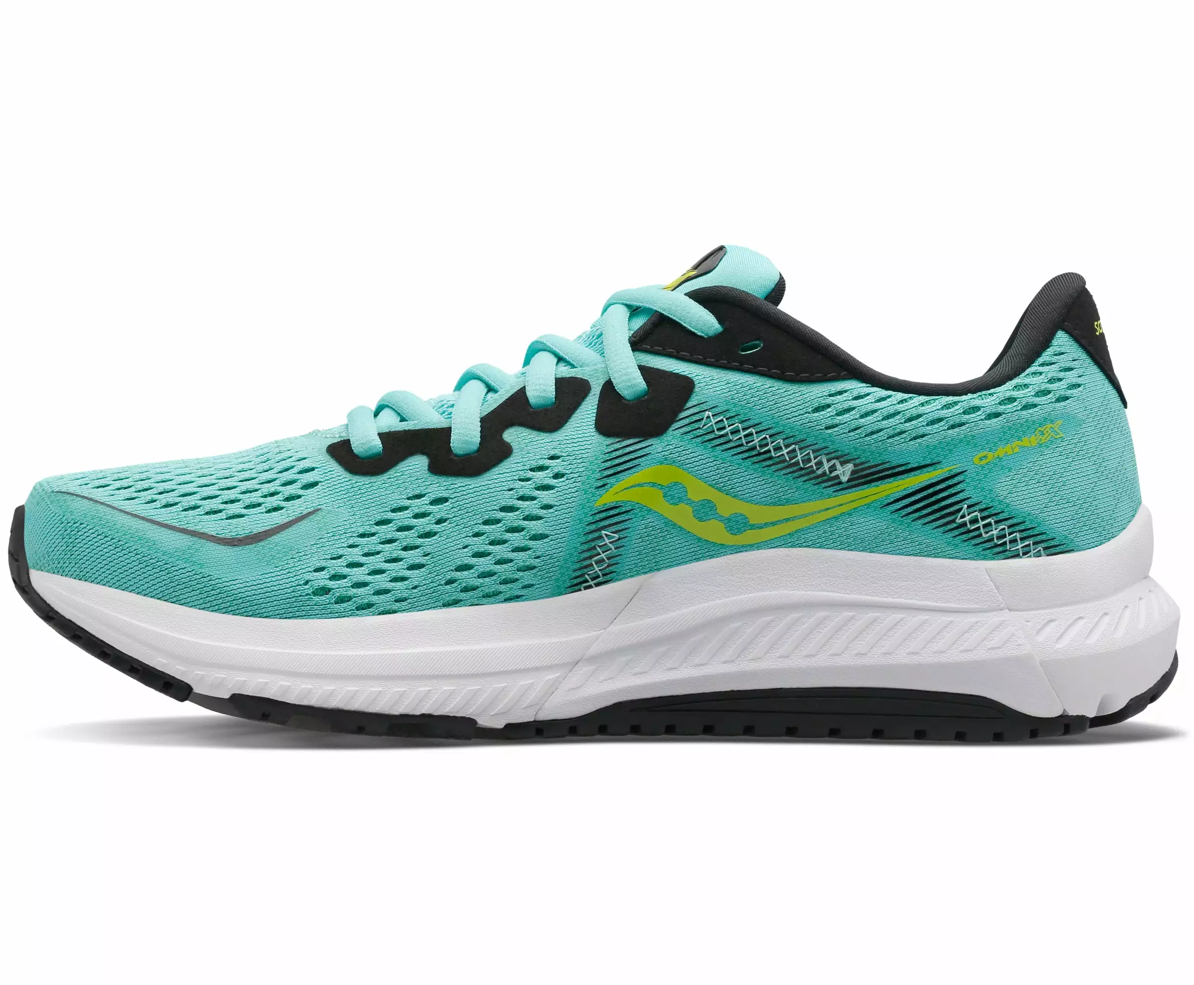 Saucony Women's Omni 20 (26 - Cool Mint/Acid) 2 Saucony Women's Omni 20 (26 - Cool Mint/Acid) - Image 2