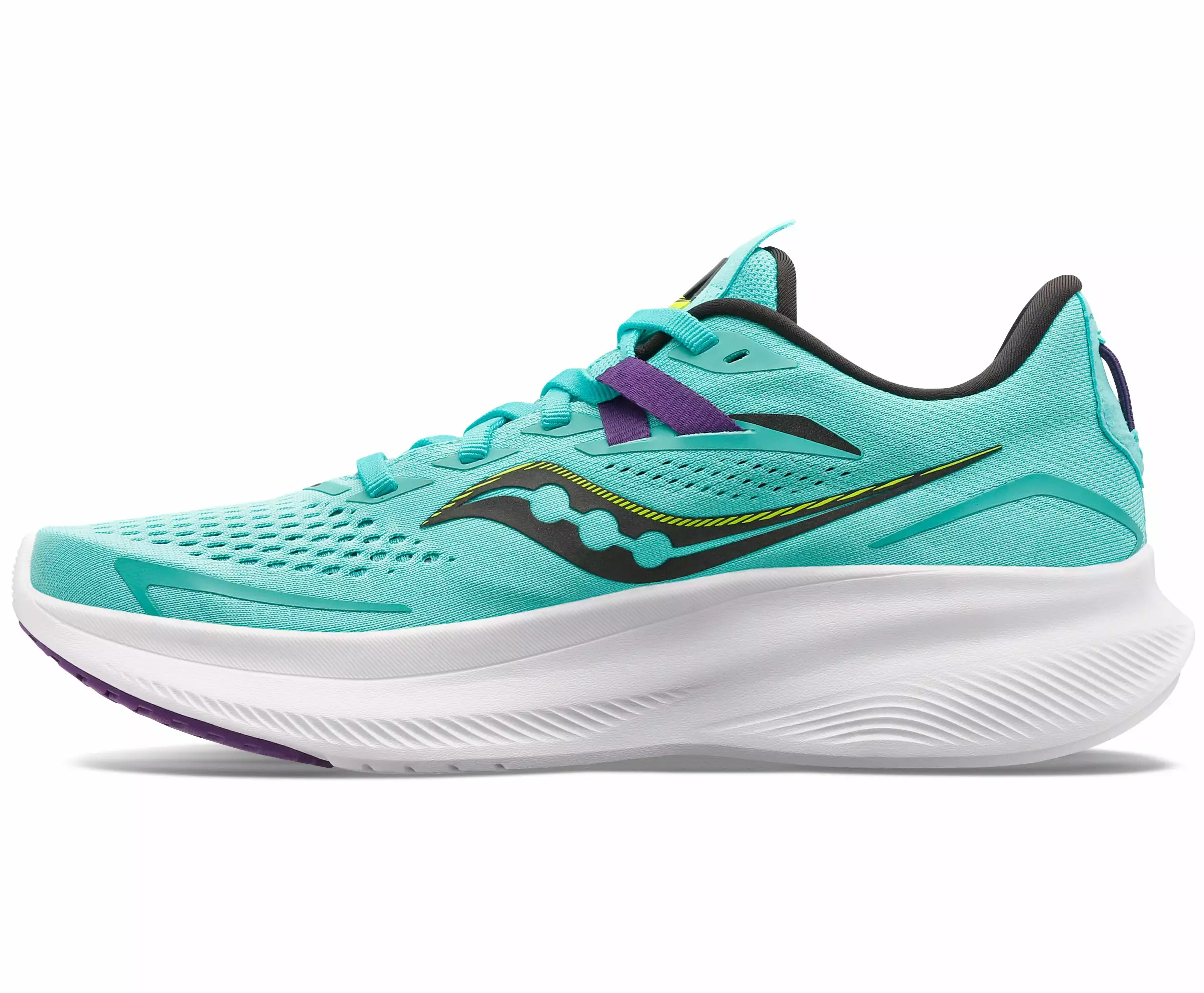 Saucony Women's Ride 15 (26 - Cool Mint/Acid) 2 Saucony Women's Ride 15 (26 - Cool Mint/Acid) - Image 2