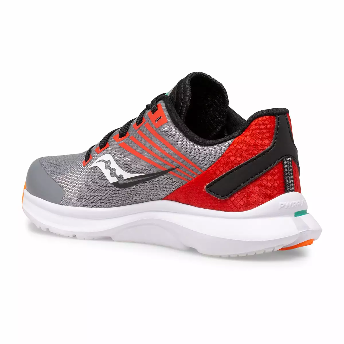Saucony Kid's Kinvara 12 (Grey/Orange) 2 Saucony Kid's Kinvara 12 (Grey/Orange) - Image 2