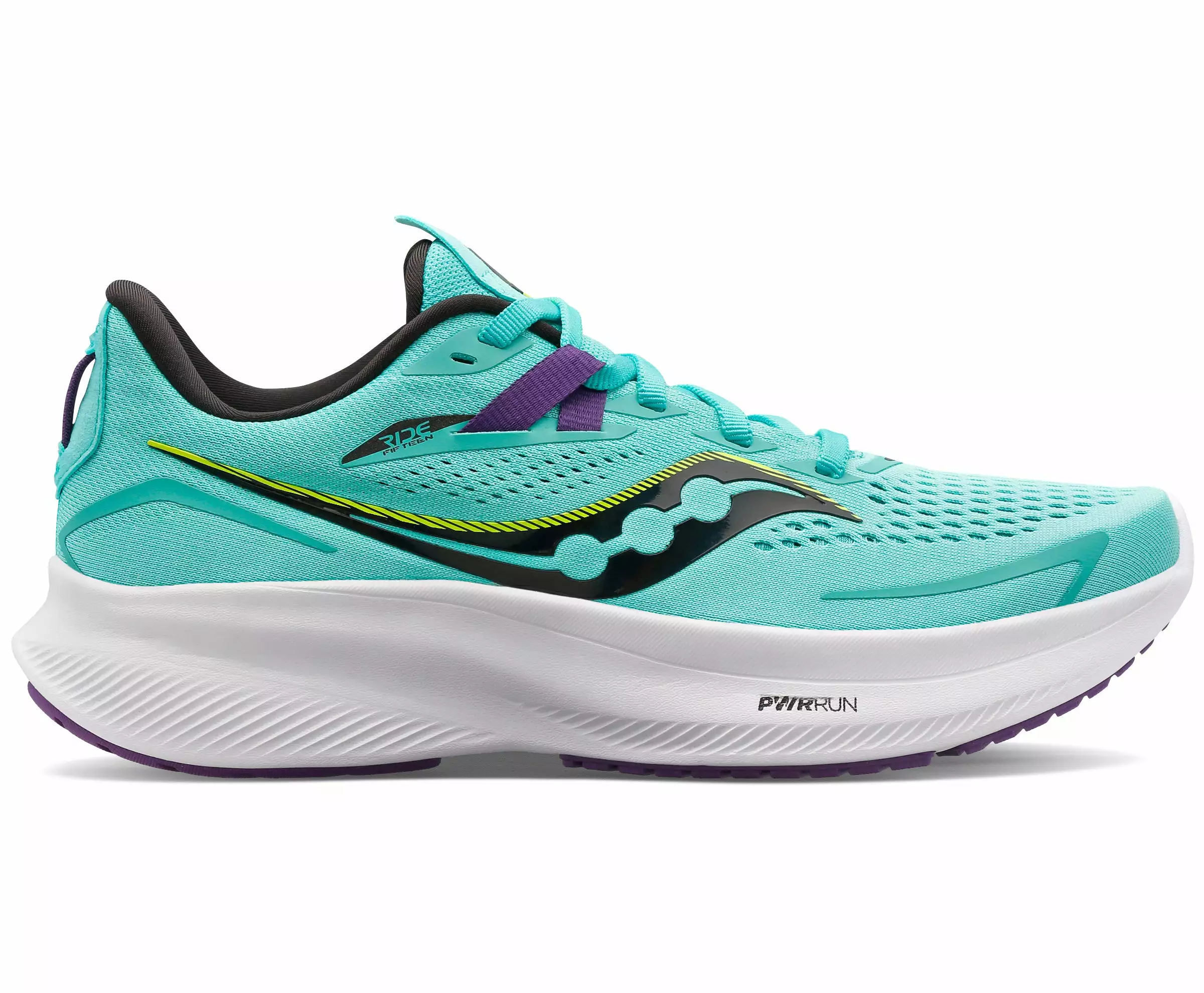 Saucony Women's Ride 15 (26 - Cool Mint/Acid) 1 Saucony Women's Ride 15 (26 - Cool Mint/Acid)