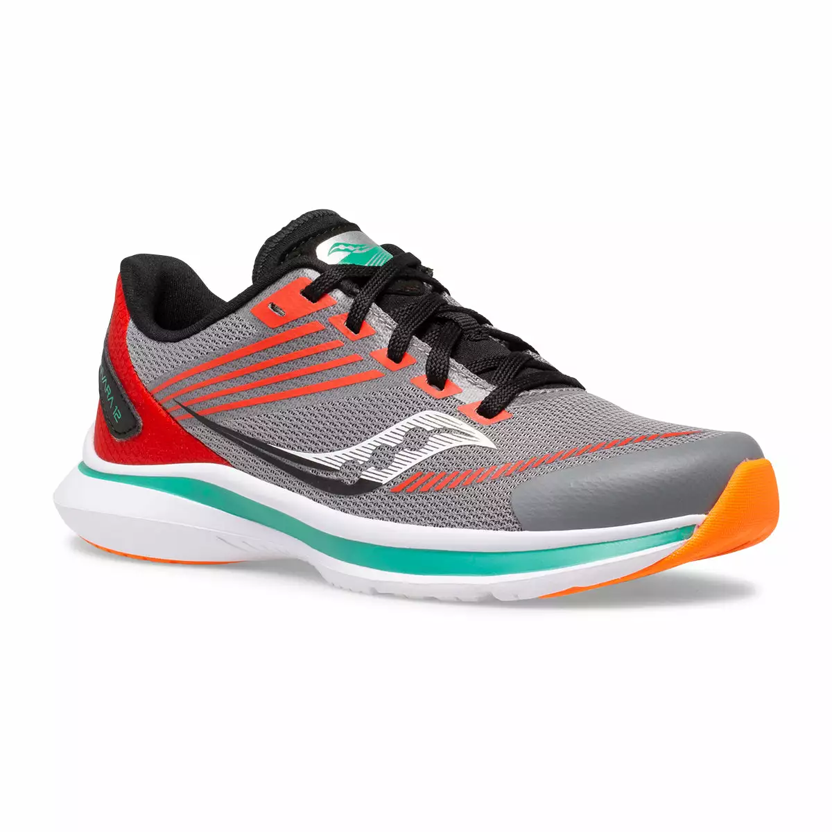 Saucony Kid's Kinvara 12 (Grey/Orange) 1 Saucony Kid's Kinvara 12 (Grey/Orange)