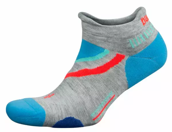Balega UltraGlide No Show Running Socks (Mid Grey/Ethereal Blue) 1 Balega UltraGlide No Show Running Socks (Mid Grey/Ethereal Blue)