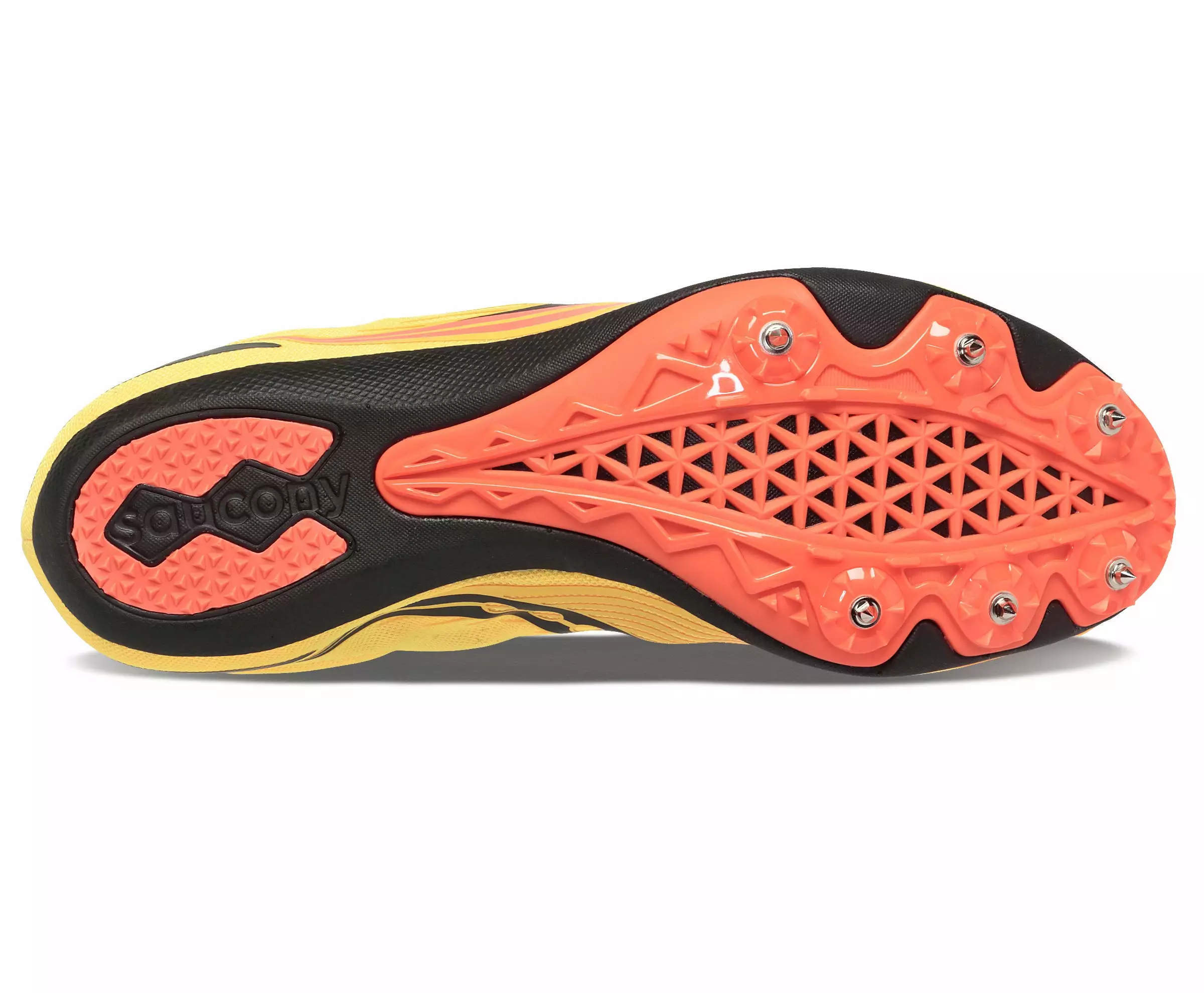 Saucony Men's Ballista MD (16 - VIZI Gold/VIZI Red) 3 Saucony Men's Ballista MD (16 - VIZI Gold/VIZI Red) - Image 3