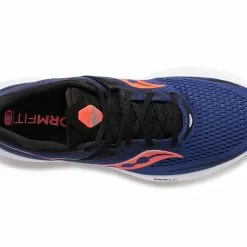 Saucony Men's Ride 15 (16 - Sapphire/VIZI Red) -Balega Shop F8FA8787 3CEA 4B61 9C4B 0B7E3B6E81D1 2400x1980