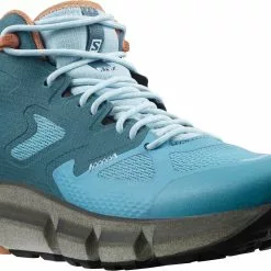 Salomon Women's Predict Hike Mid GTX (Mallard Blue / Delphinium Blue / Mocha Mousse) -Balega Shop L41460700 5 GHO PREDICTHIKEMIDGTX 5192x3528 scaled