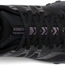 Saucony Women's Peregrine ICE+ (2 - Black/Lavender) -Balega Shop S10541 2 3 2515x1005