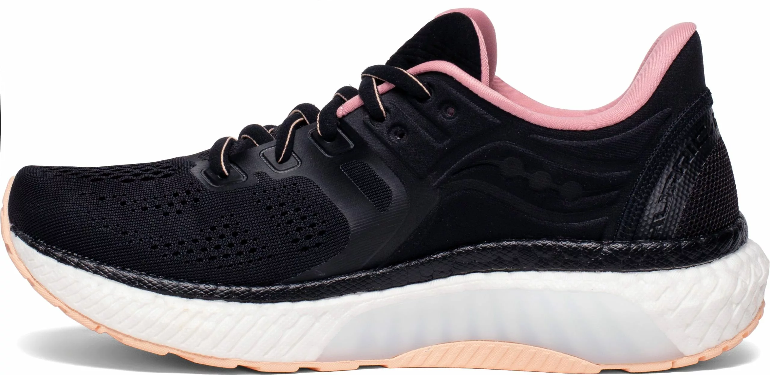Saucony Women's Hurricane 23 (45 - Black/Rosewater) 2 Saucony Women's Hurricane 23 (45 - Black/Rosewater) - Image 2