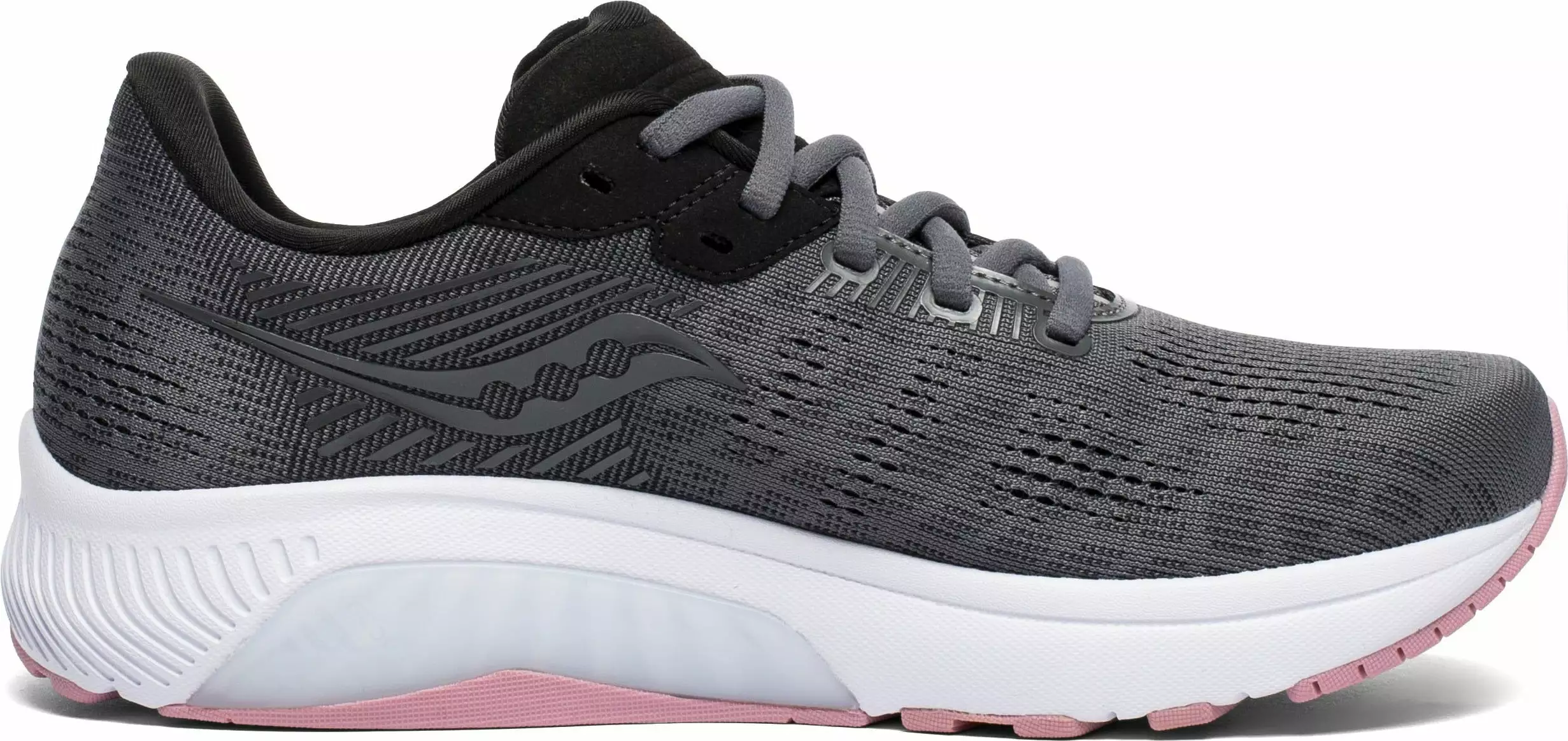 Saucony Women's Guide 14 (45 - Charcoal/Rose) 1 Saucony Women's Guide 14 (45 - Charcoal/Rose)