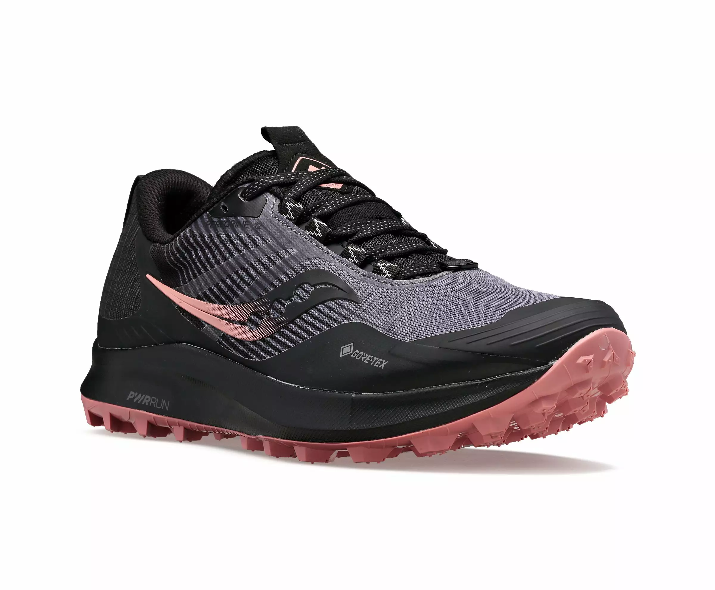 Saucony Women's Peregrine 12 GTX (20 - Charcoal/Shell) 2 Saucony Women's Peregrine 12 GTX (20 - Charcoal/Shell) - Image 2