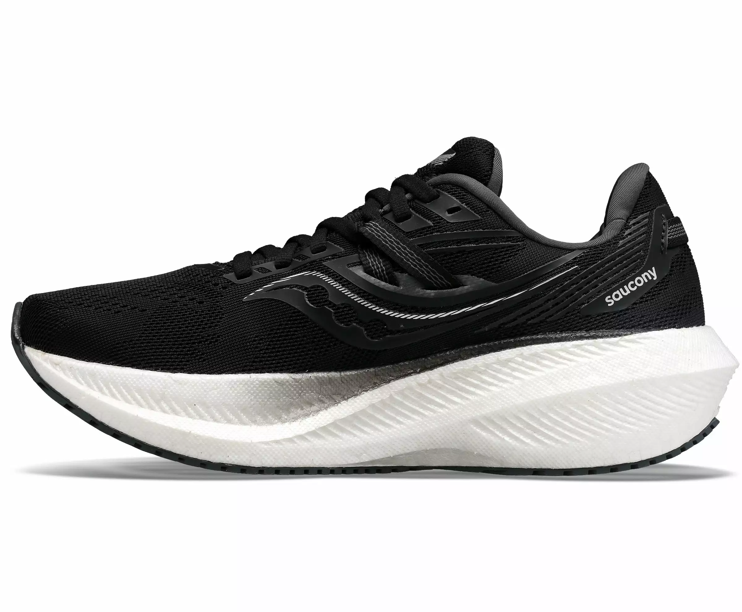 Saucony Women's Triumph 20 (10 - Black/White) 3 Saucony Women's Triumph 20 (10 - Black/White) - Image 3