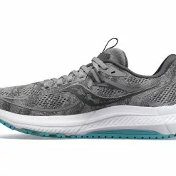 Saucony Women's Omni 21 (20 - Alloy/Rainfall) -Balega Shop S10762 20 2 2400x1980