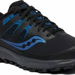 Saucony Men's Peregrine ICE+ (2 - Black/Blue) -Balega Shop S20541 2 5 1962x1186