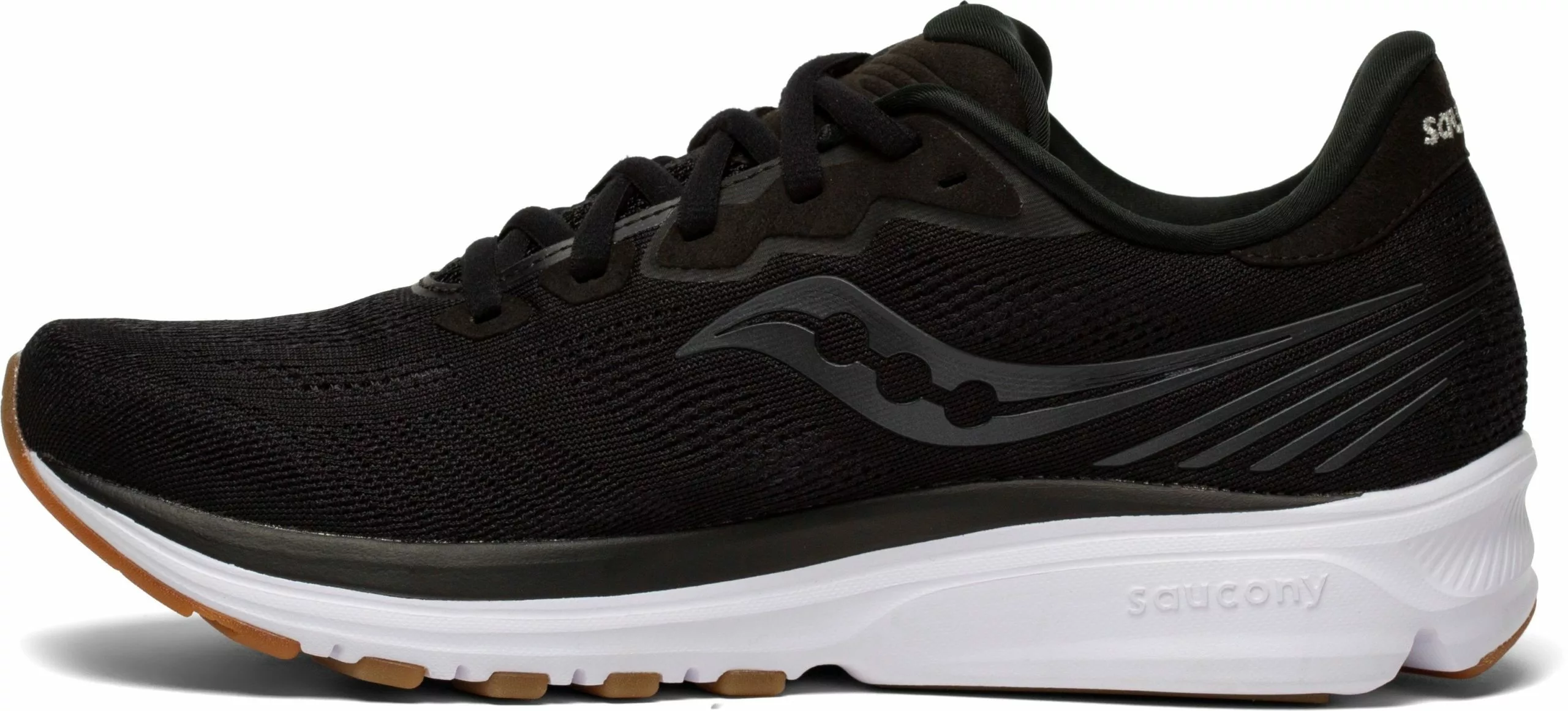 Saucony Men's Ride 14 (12 - Black/Gum) 2 Saucony Men's Ride 14 (12 - Black/Gum) - Image 2