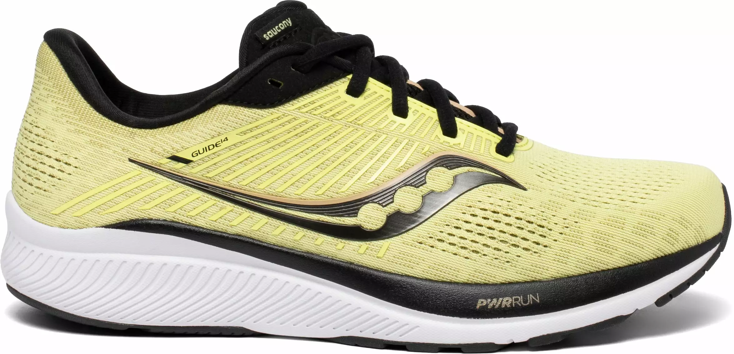 Saucony Men's Guide 14 (35 - Key Lime/Gravel) 1 Saucony Men's Guide 14 (35 - Key Lime/Gravel)