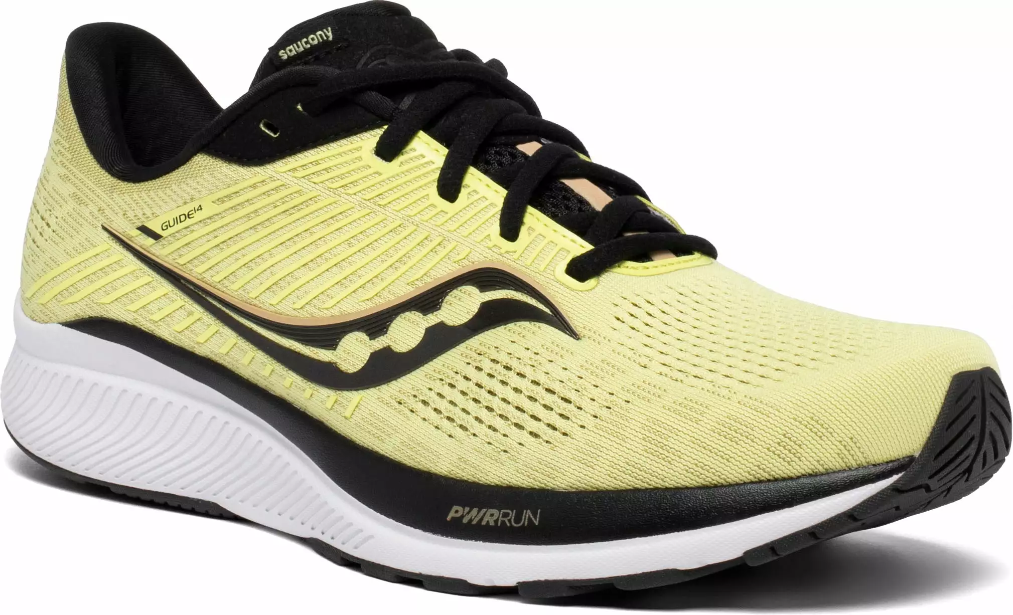 Saucony Men's Guide 14 (35 - Key Lime/Gravel) 3 Saucony Men's Guide 14 (35 - Key Lime/Gravel) - Image 3
