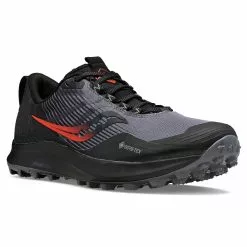 Saucony Men's Peregrine 12 GTX (20 - Charcoal/Black) -Balega Shop S20740 20 5 2400x1980
