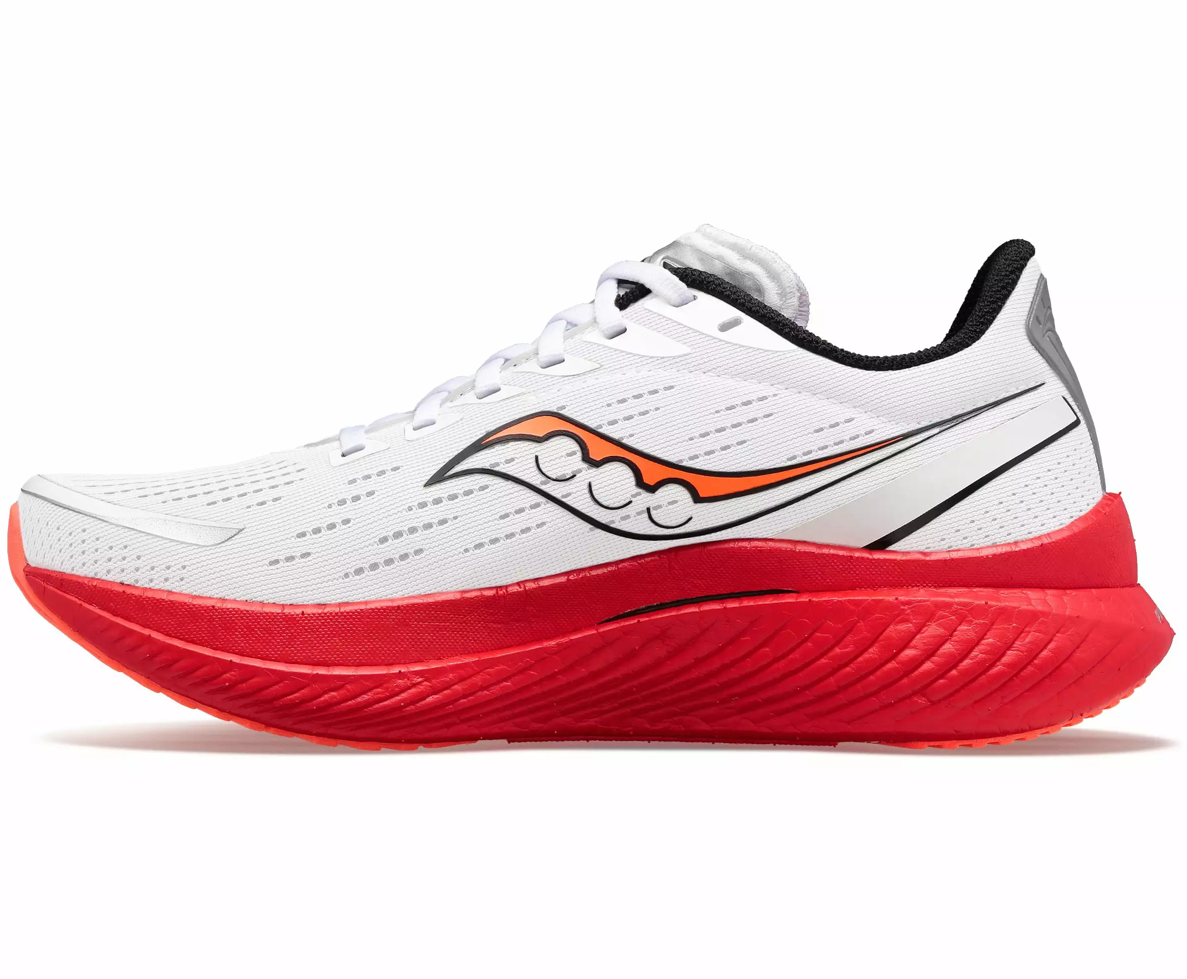 Saucony Men's Endorphin Speed 3 (85 - White/Black VIZI) 3 Saucony Men's Endorphin Speed 3 (85 - White/Black VIZI) - Image 3