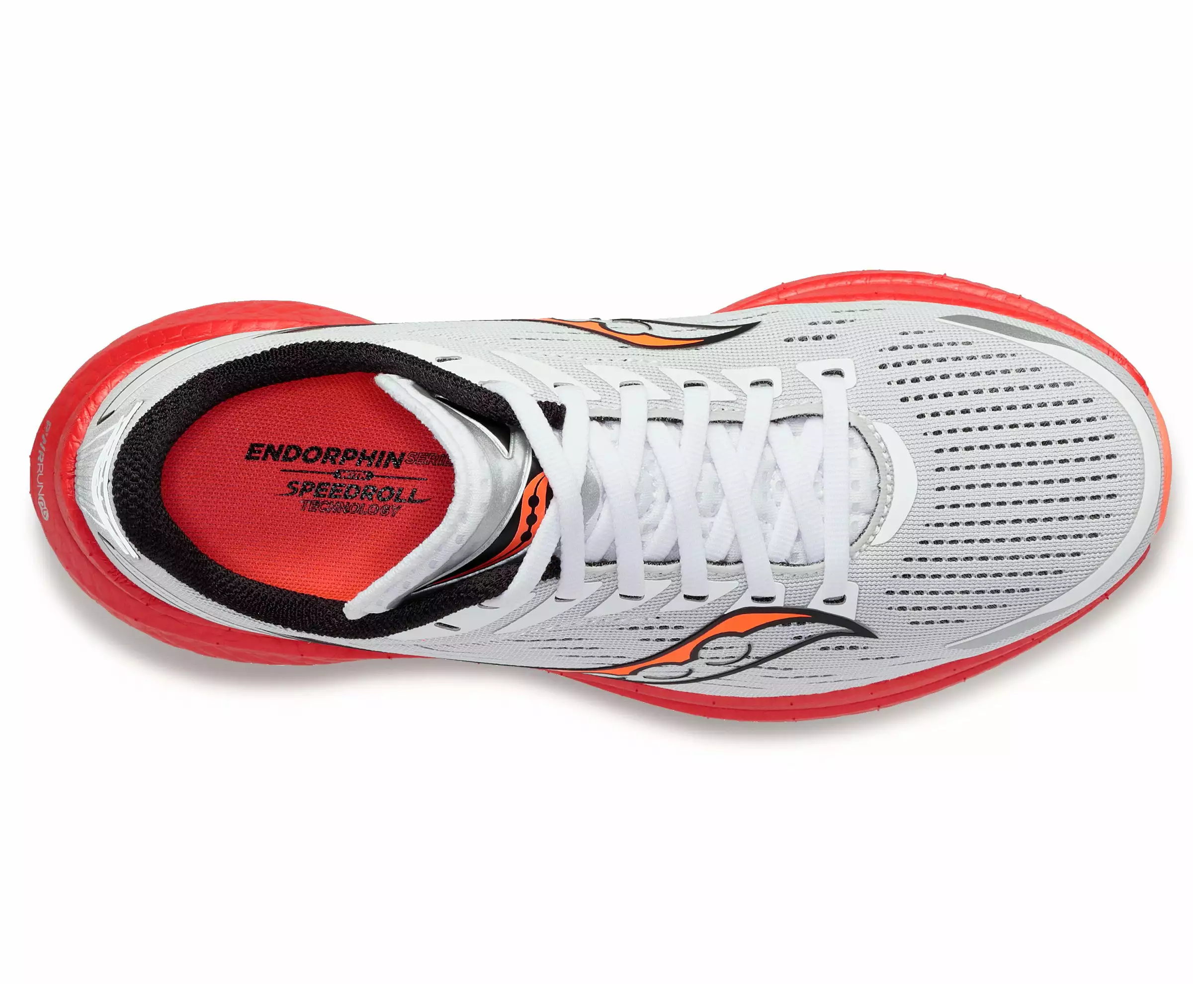 Saucony Men's Endorphin Speed 3 (85 - White/Black VIZI) 4 Saucony Men's Endorphin Speed 3 (85 - White/Black VIZI) - Image 4