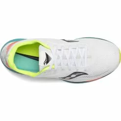 Saucony Women's Endorphin Pro (10 - White Mutant) -Balega Shop WEndorphinProTop 650x750