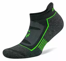 Balega Blister Resist No Show Running Socks (Charcoal/Lime Green) 1 Balega Blister Resist No Show Running Socks (Charcoal/Lime Green)