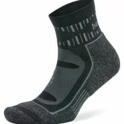 Balega Blister Resist Quarter Running Socks (Grey/Black)