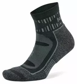 Balega Blister Resist Quarter Running Socks (Grey/Black) 1 Balega Blister Resist Quarter Running Socks (Grey/Black)